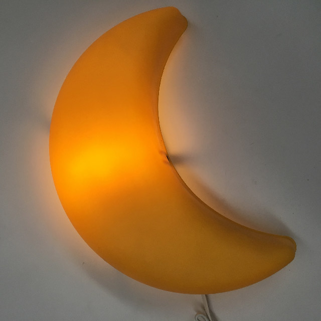 LAMP, Novelty Light - Yellow Crescent Moon